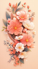 Exquisite flowers with a soft, low-saturation background.