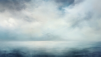 An abstract seascape inspired by the works. - obrazy, fototapety, plakaty