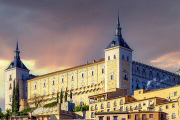 Obraz premium Medieval Alcazar of Toledo, Spain