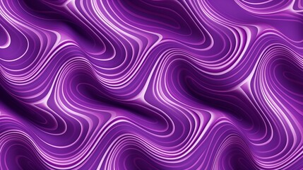 Obraz premium アブストラクト 背景 壁紙 曲線 波 流れ マーブル 紫, generative ai