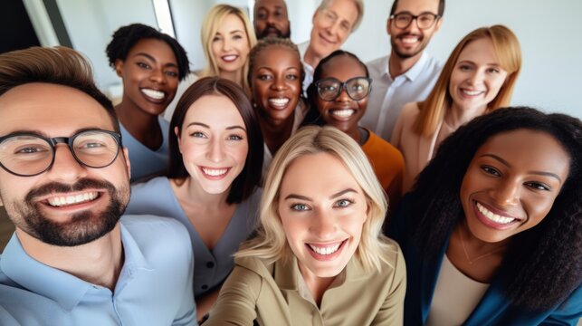 Diverse Workplace Team Collaboration and Social Media Networking Generative AI