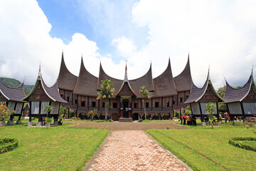 Pagaruyung Palace in West Sumatra, Indonesia. The Pagaruyung Palace located in Tanjung Emas in West...