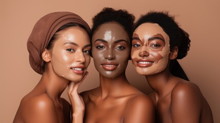 Beauty studio session - dermatology makeup and cosmetic consultation for black women models Generative AI