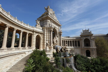 Fototapeta premium Palacio Longchamp, Marsella, Francia