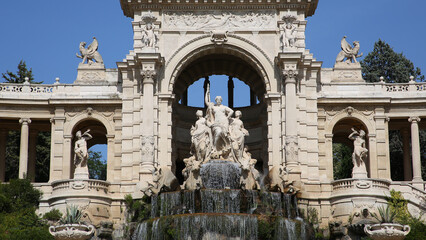Fototapeta premium Palacio Longchamp, Marsella, Francia