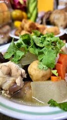 Food for pay respect to ancestor for chinese new year.