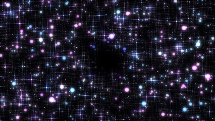 Obraz premium 輝く星と光