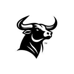 The bull head logo symbol icon