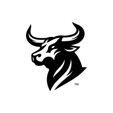 The bull head logo symbol icon