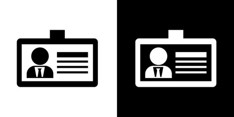 Identity icon. Business. Company. Name card. Director.