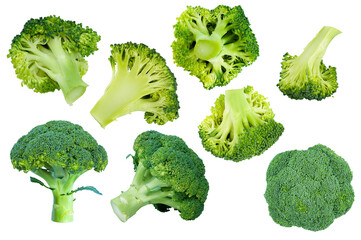 Broccoli isolated on transparent with png