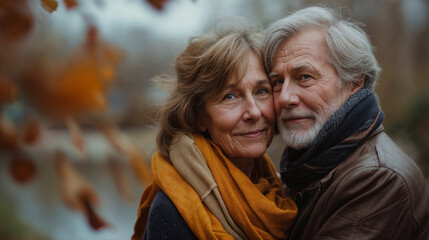 Obraz premium Happy senior couple