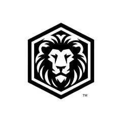 The lion head icon symbol logo