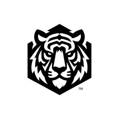 The Tiger head icon symbol logo