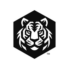 The Tiger head icon symbol logo