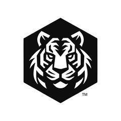 The Tiger head icon symbol logo