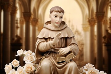 Saint Anthony of Padua statue as kid.