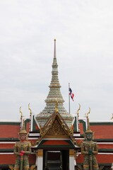 Fototapeta premium Beautiful Temple of Wat Phra Kaew in Bangkok – Thailand