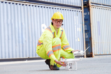 container warehouse Container transport industry.