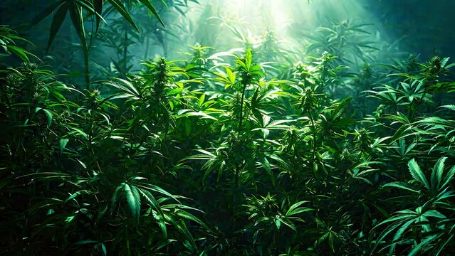 Marijuana Harvest Ripe Cannabis Buds Ready for Harvesting and Processing