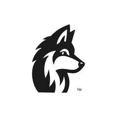 Wllf Dog Head Logo Symbiol Icon 