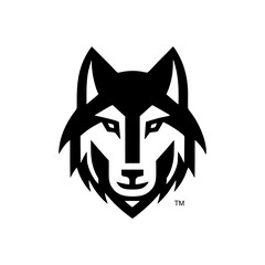 Wllf Dog Head Logo Symbiol Icon 