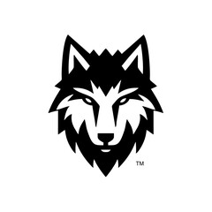 Wllf Dog Head Logo Symbiol Icon 