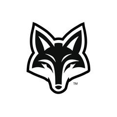 Obraz premium Fox Dog Head Logo Icon