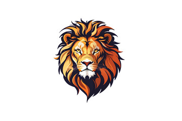 lion face on transparent background, created by ai generated