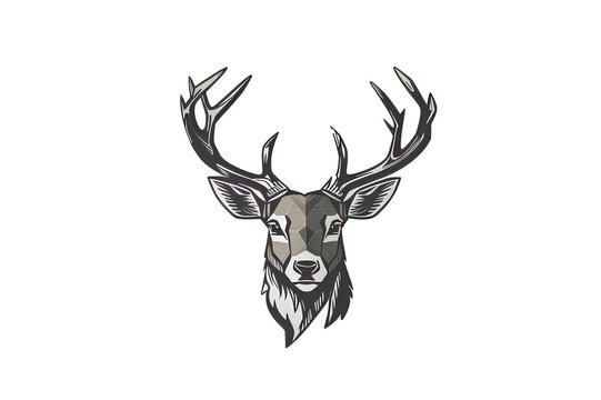 deer face on transparent background, created by ai generated
