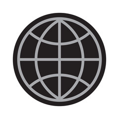 globe icon vector