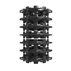 Metal abstract shape, 3d render © neurostructure