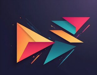 Abstract dynamic background colorful diagonal geometric shape