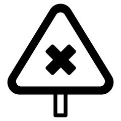 Obraz premium Exclamation Mark Sign Warning About An Emergency