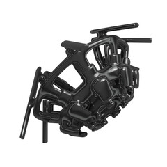 Metal abstract shape, 3d render © neurostructure