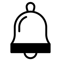 Notification bell icon. Alarm symbol. Incoming inbox message. Ringing bells. Alarm clock and smartphone application alert.