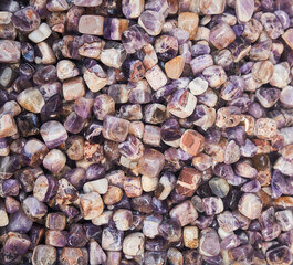 Semi-precious stones, minerals. There are many stones of the same kind. The texture.