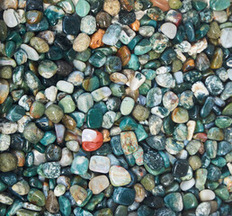 Semi-precious stones, minerals. There are many stones of the same kind. The texture.