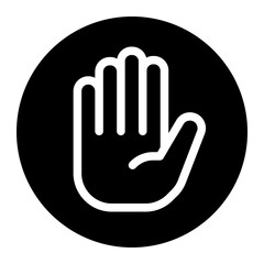 Obraz premium stop icon