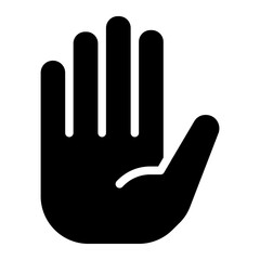 Obraz premium hand gesture stop icons