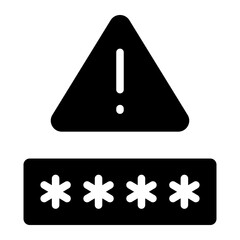 padlock security with exclamation mark icon