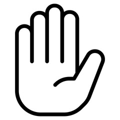 hand gesture stop icon