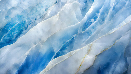 Niebieski marmur, pastelowe tło efekt lodu - obrazy, fototapety, plakaty