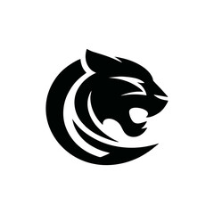 Simple and Clean Panther Head Logo Icon © Fadil Rambey