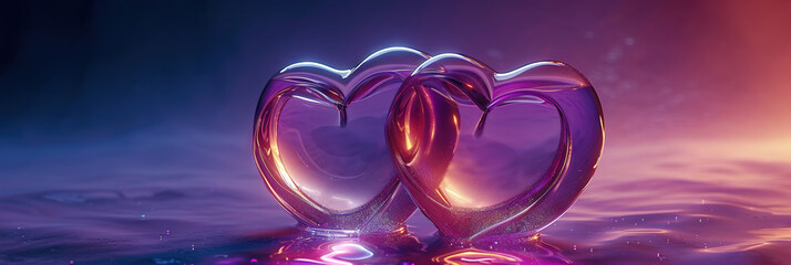 Heartfelt Affection: A Visual Representation of Love and Affection, Symbolized by Entwined Hearts