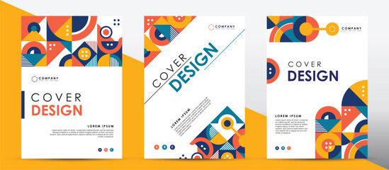 Colorful Retro Cover Template