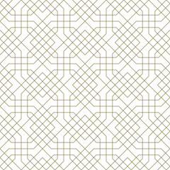 Arabic Zellij style ornament Seamless geometric pattern