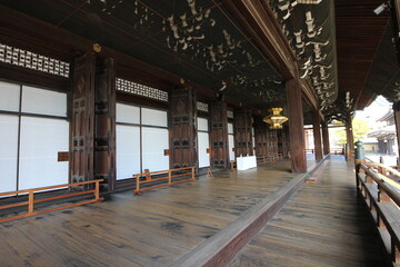 Fototapeta premium Amidado Hall in Nishi Hongwanji Temple, Kyoto, Japan