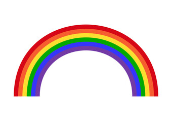 LGBT Pride Month. Pride Flag Rainbow. Gay, Lesbian, Bisexual and Transgender Community. Vector Illustration. 