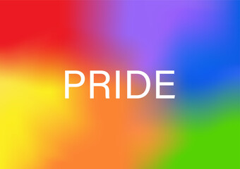 LGBT Pride Month. Pride Rainbow Background. Gay, Lesbian, Bisexual and Transgender Community. Vector Illustration. 